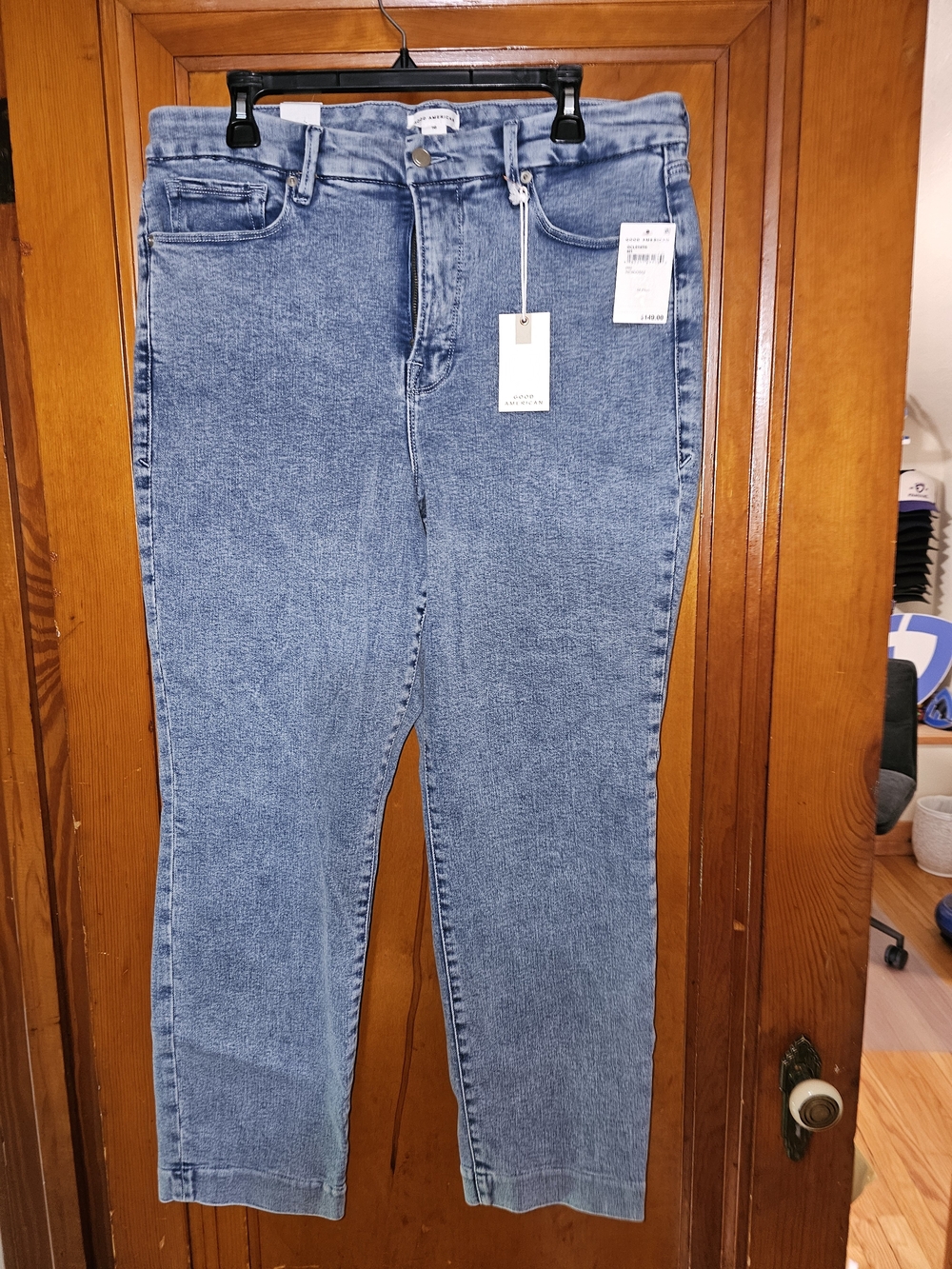 Good American Straight Leg Jeans 16 NWT